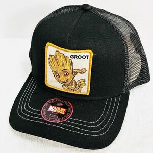Groot Guardians of the Galaxy Marvel Retro A-Frame Hat Cap Snapback Adjustable